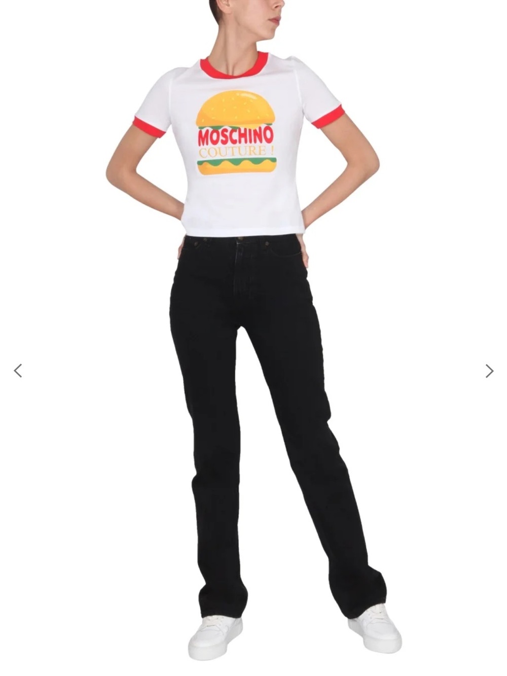 Moschino Couture Logo Printed Crewneck T-Shirt NWOT - Picture 2 of 5